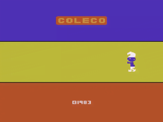 Smurf title screen for Atari 2600